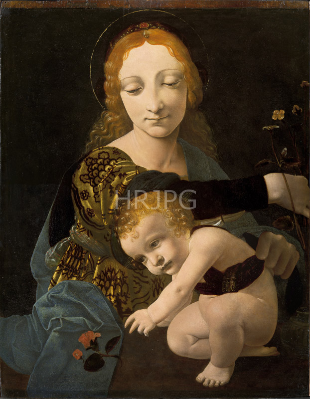 High Resolution: The Virgin and Child-Giovanni Antonio Boltraffio-c 1490 download. | HRJPG.com