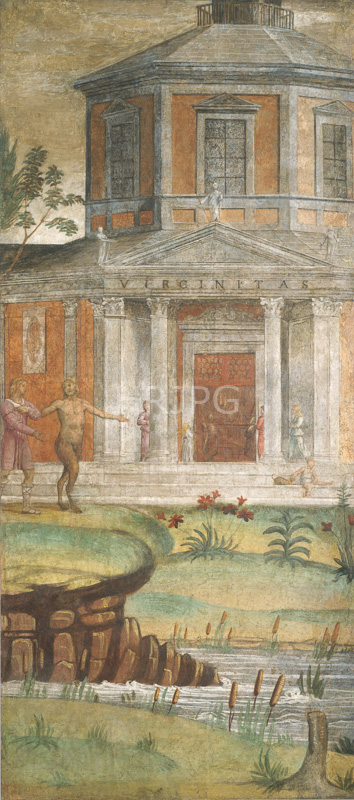 High Resolution: Cephalus and Pan at the Temple of Diana-Bernardino Luini-c 1520-1522 download. | HRJPG.com