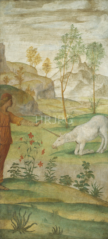 High Resolution: Procris and the Unicorn-Bernardino Luini-c 1520-1522 download. | HRJPG.com