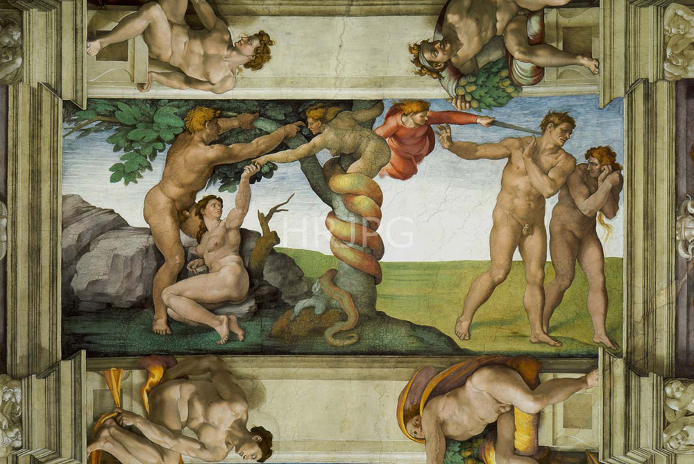 High Resolution: The Fall and the Expulsion from Paradise-Michelangelo Buonarroti-1508 1512 download. | HRJPG.com