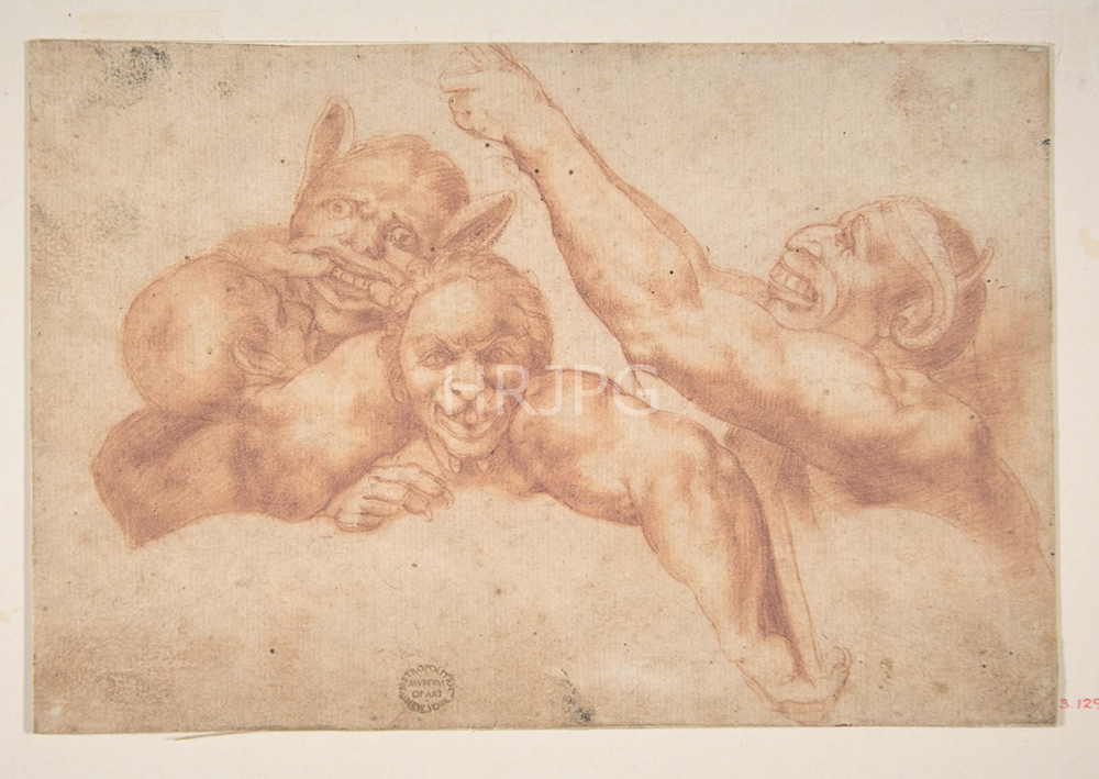 High Resolution: Study of Figures from the Last Judgment-Michelangelo Buonarroti-c 1534 1541 download. | HRJPG.com