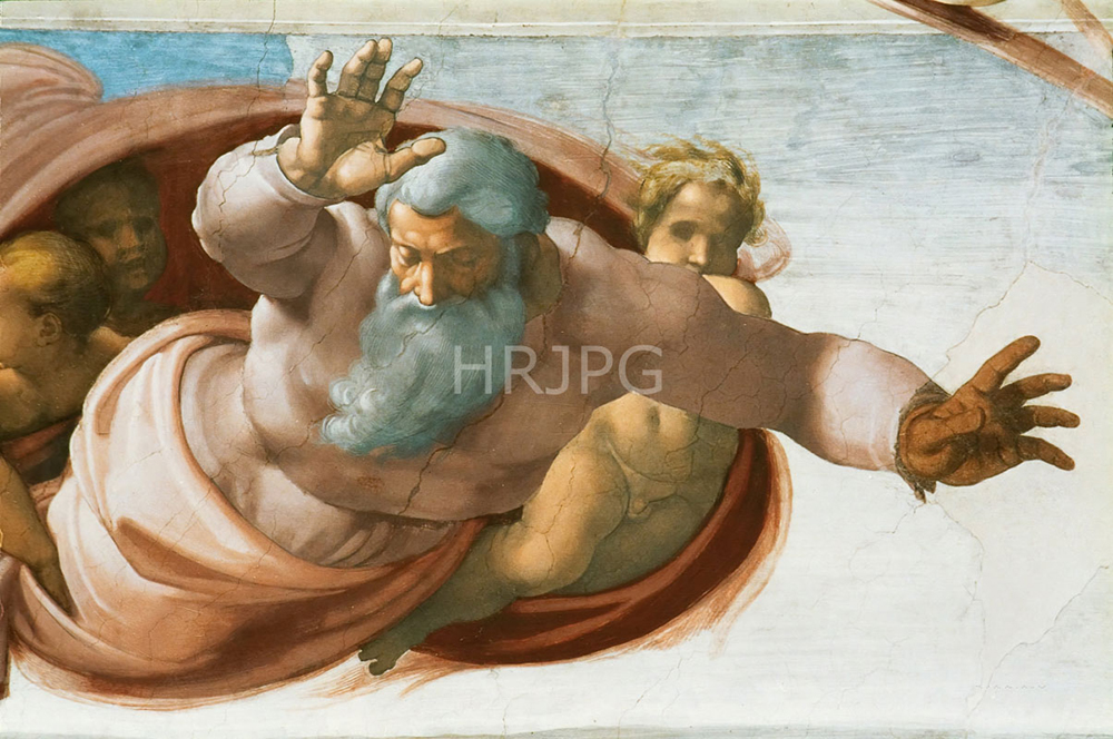 High Resolution: Separation of Land and Water-Michelangelo Buonarroti-1508 1512 download. | HRJPG.com