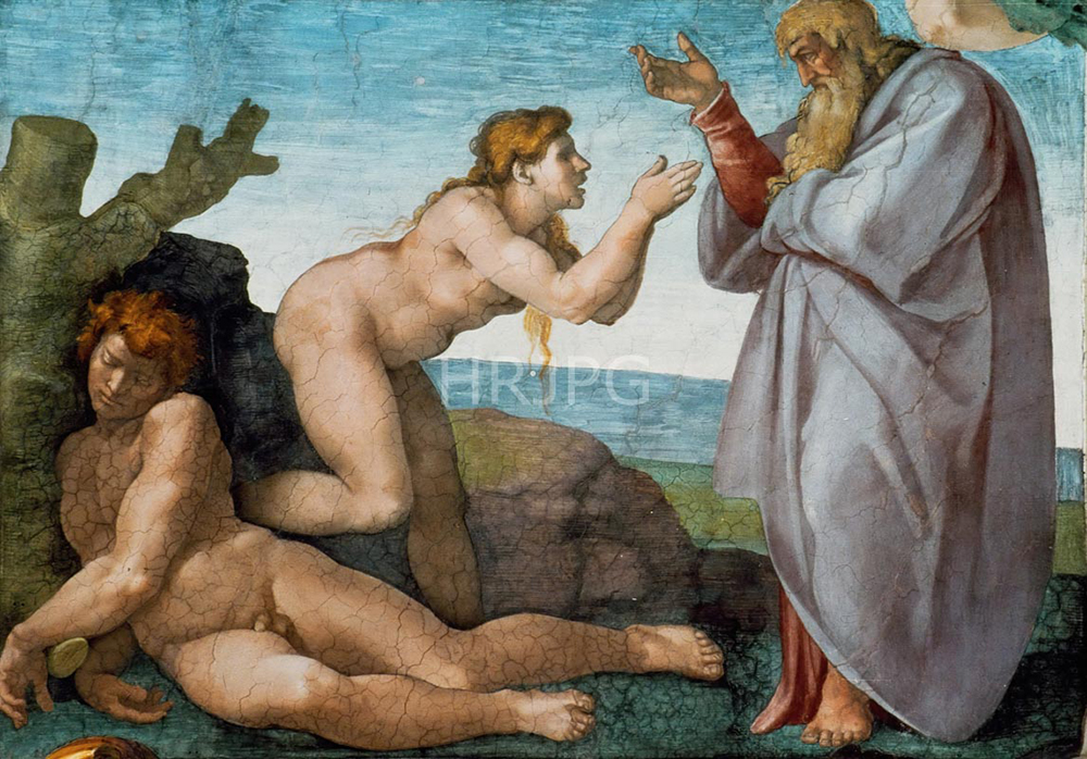 High Resolution: The Creation of Eve-Michelangelo Buonarroti-1508 1512 download. | HRJPG.com