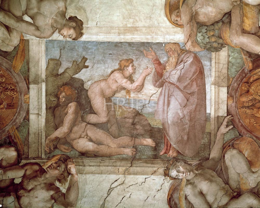 High Resolution: The Creation of Eve-Michelangelo Buonarroti-1508 1512 download. | HRJPG.com
