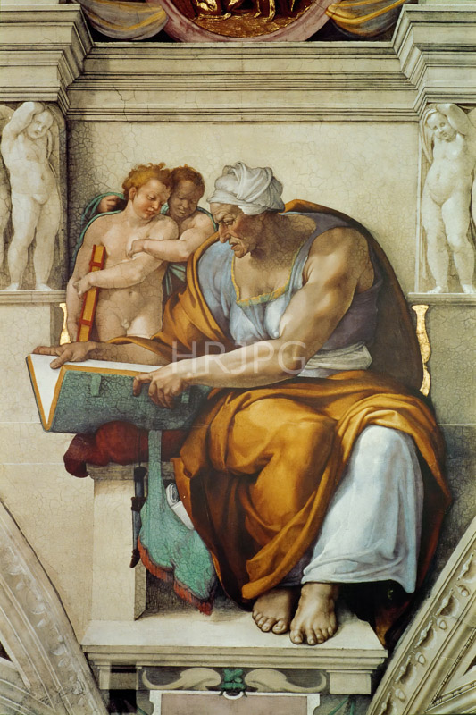 High Resolution: Cumaean Sibyl-Michelangelo Buonarroti-1508 1512 download. | HRJPG.com