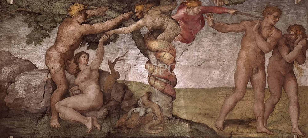 High Resolution: The Fall and the Expulsion from Paradise-Michelangelo Buonarroti-1508 1512 download. | HRJPG.com