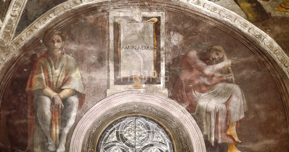 High Resolution: Aminadab Ancestor of Christ-Michelangelo Buonarroti-c 1511 1512 download. | HRJPG.com