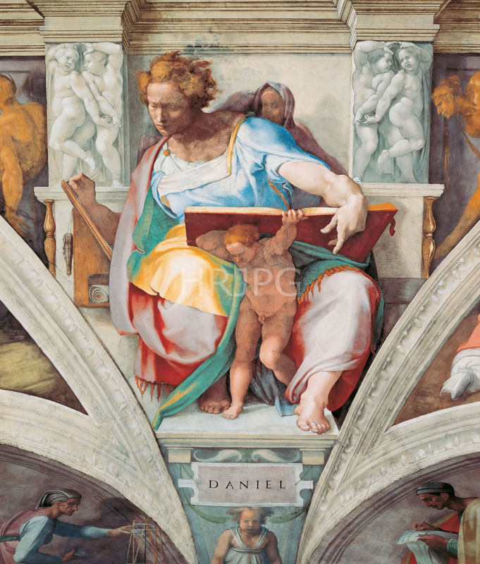High Resolution: The Prophet Daniel-Michelangelo Buonarroti-1508 1512 download. | HRJPG.com