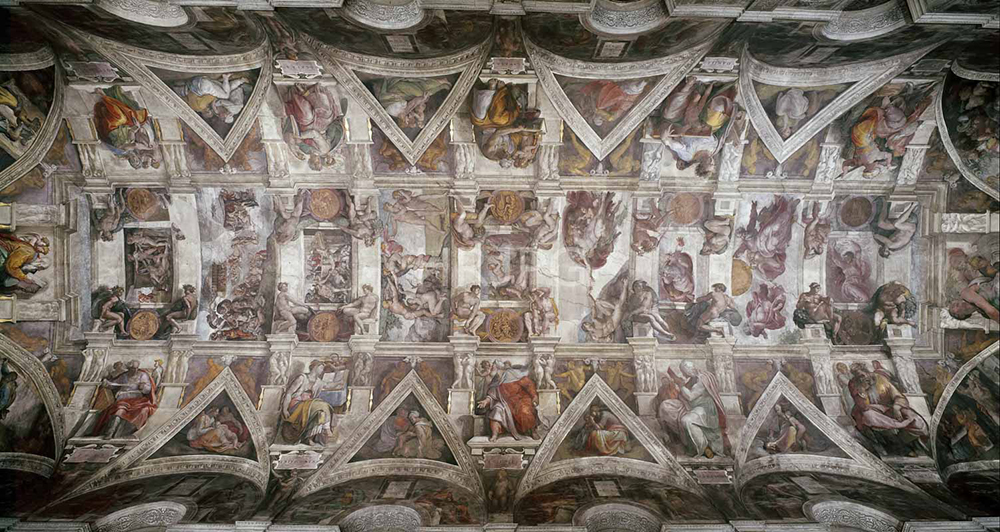 High Resolution: Sistine Chapel Ceiling-Michelangelo Buonarroti-1508 1512 download. | HRJPG.com