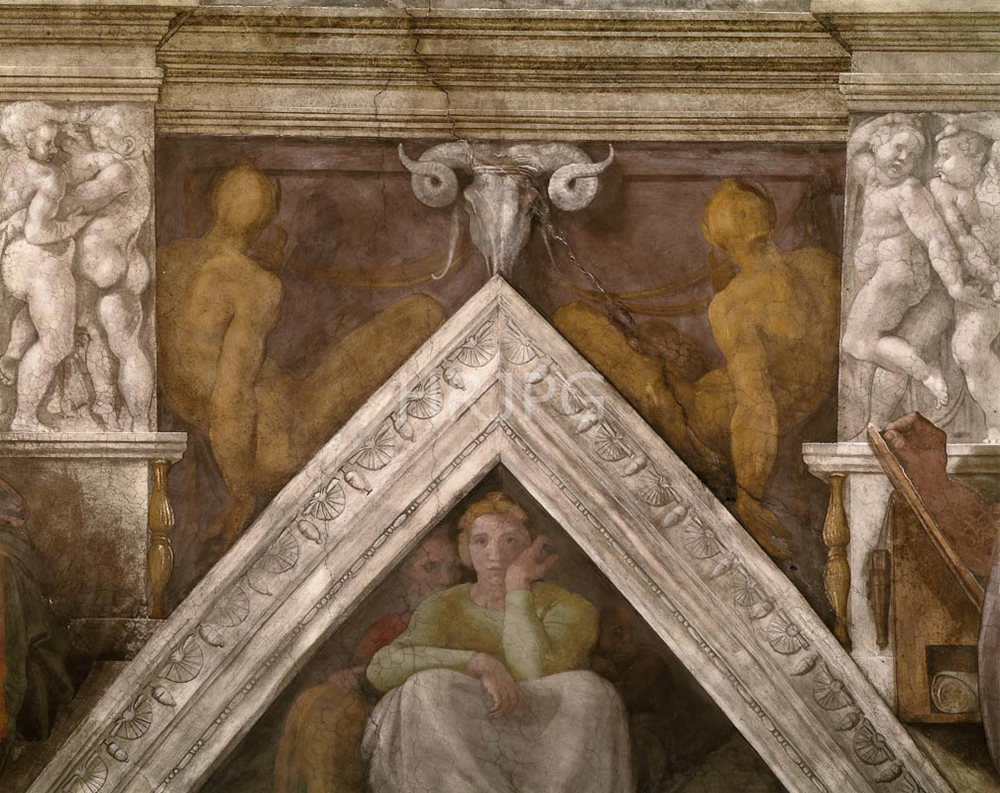 High Resolution: Ancestors of Christ Jesse David and Solomon-Michelangelo Buonarroti-c 1511 1512 download. | HRJPG.com