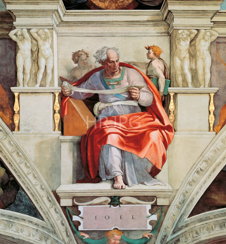 High Resolution: The Prophet Joel-Michelangelo Buonarroti-1508 1512 download. | HRJPG.com