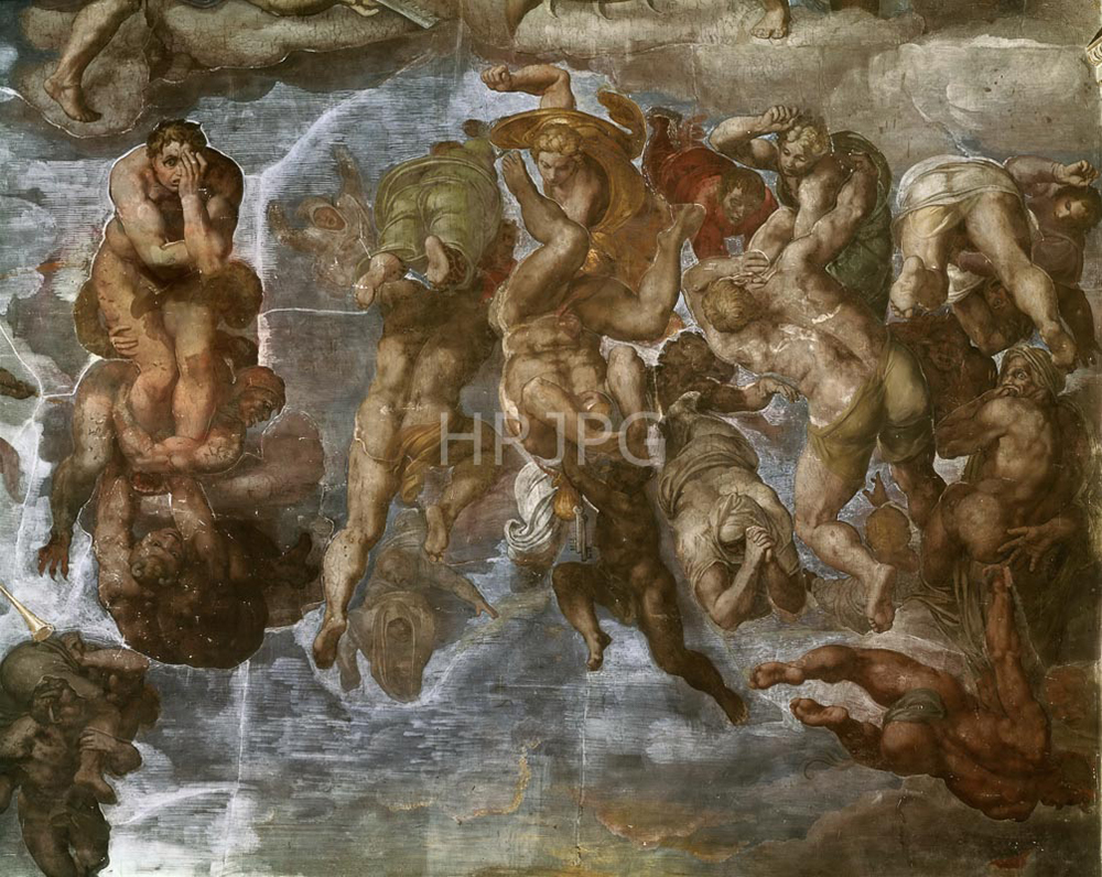 High Resolution: The Last Judgment Detail of Damned Souls-Michelangelo Buonarroti-1536 1541 download. | HRJPG.com