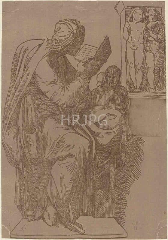 High Resolution: Persian Sibyl after Michelangelo-John Skippe-c 1782 download. | HRJPG.com