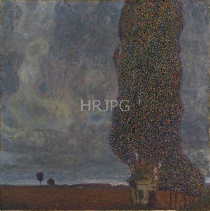 High Resolution: 800524-The Big Poplar II-Gustav Klimt-1903 download. | HRJPG.com