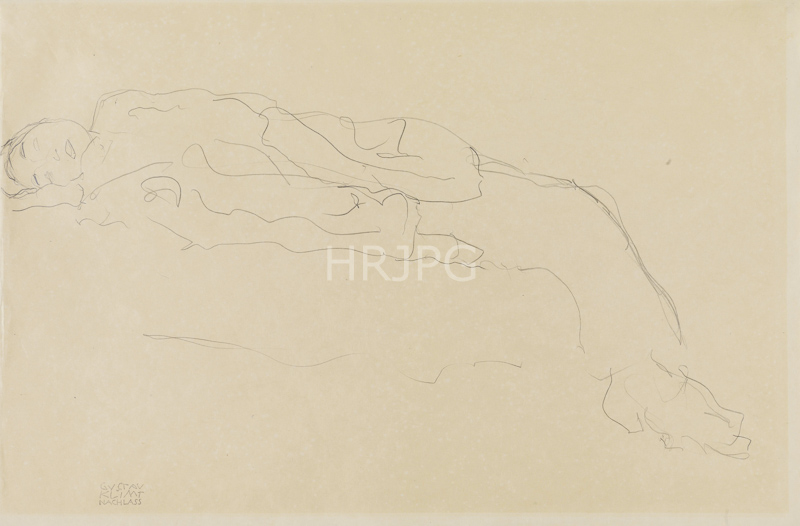 High Resolution: 800525-Reclining Woman-Gustav Klimt-c 1904 download. | HRJPG.com