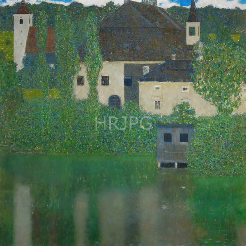 High Resolution: 800532-Water Castle-Gustav Klimt-ca 1908 download. | HRJPG.com