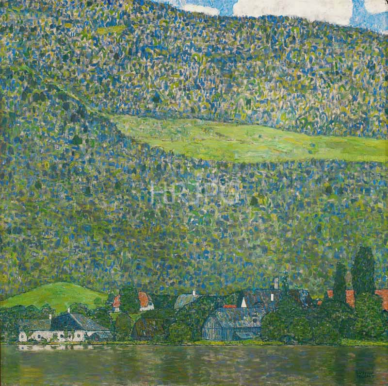 High Resolution: 800538-Litzlberg am Attersee-Gustav Klimt-1914 1915 download. | HRJPG.com