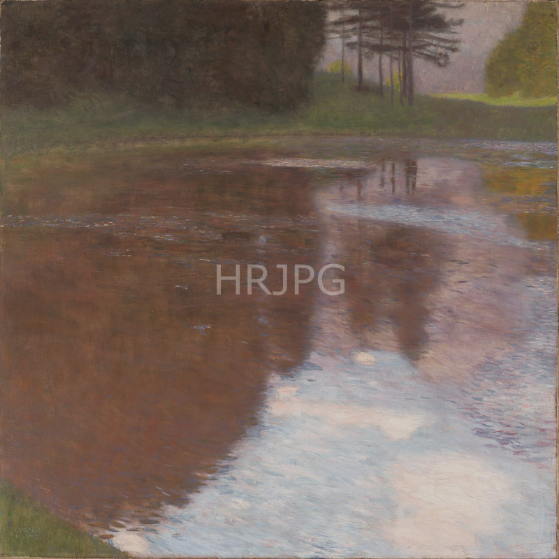 High Resolution: 800547-Tranquil Pond-Gustav Klimt-around 1899 download. | HRJPG.com