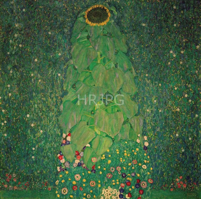 High Resolution: 800553-The Sunflower-Gustav Klimt-1907 download. | HRJPG.com