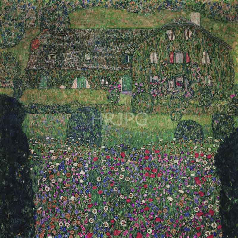 High Resolution: 800555-Country House by the Attersee-Gustav Klimt-c 1914 download. | HRJPG.com