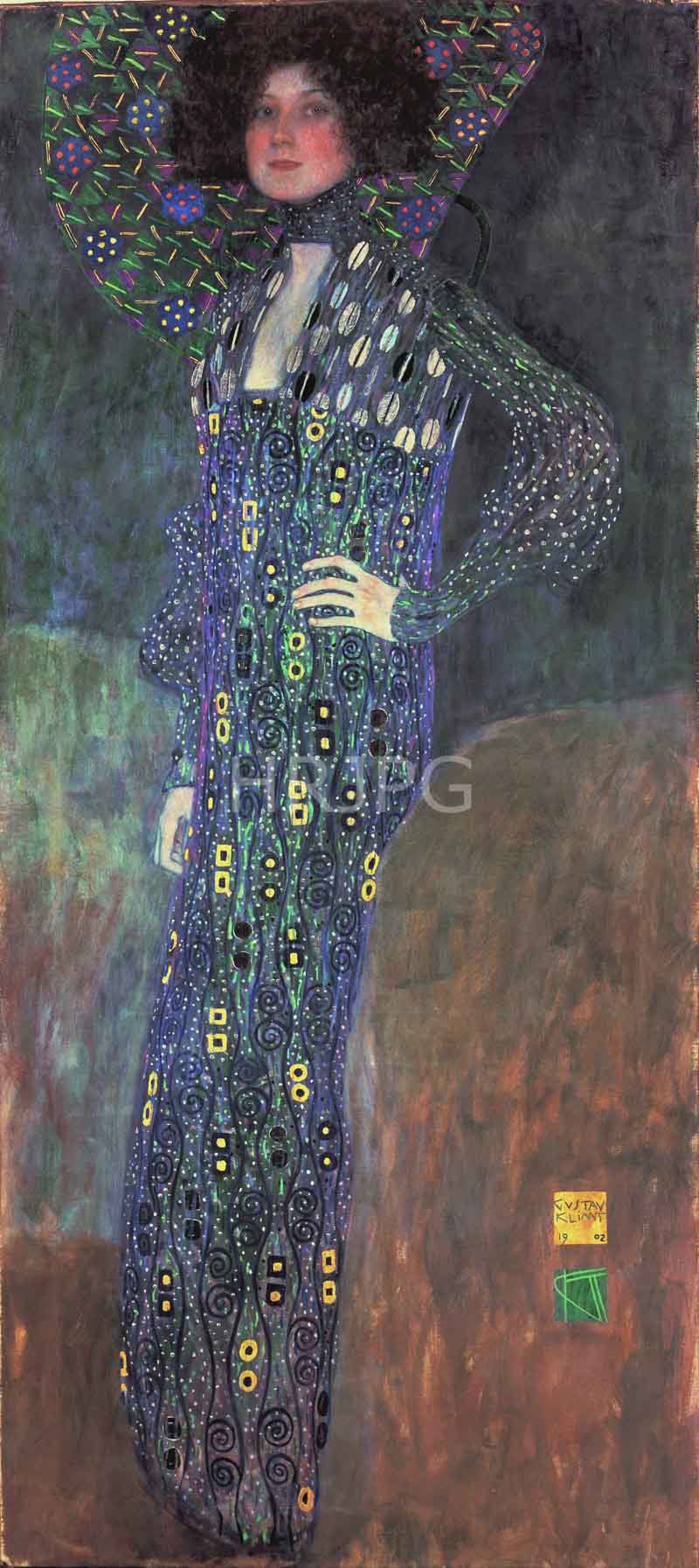 High Resolution: 800570-Portrait of Emilie Floge-Gustav Klimt-1902 download. | HRJPG.com