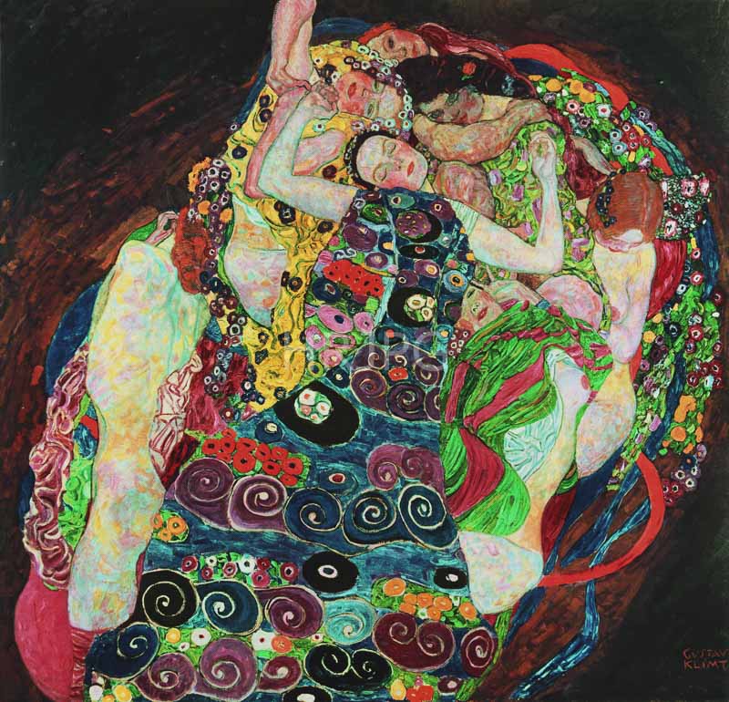 High Resolution: 800572-The Maiden-Gustav Klimt-1913 download. | HRJPG.com