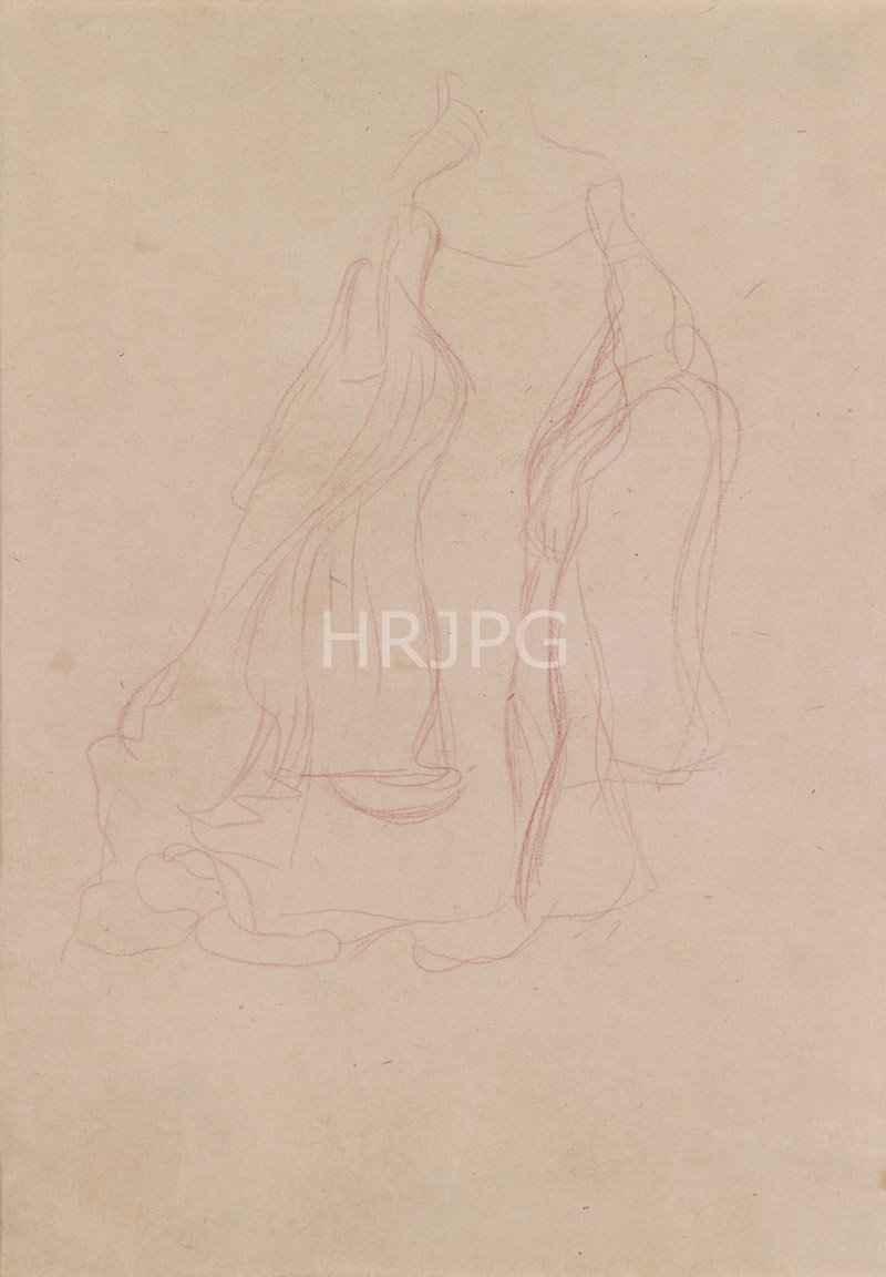 High Resolution: 800588-Costume Study-Gustav Klimt-c 1900 download. | HRJPG.com