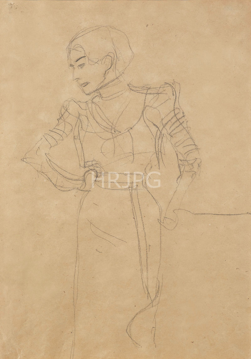 High Resolution: 800590-Portrait of Eugenia Primavesi-Gustav Klimt-1913 download. | HRJPG.com