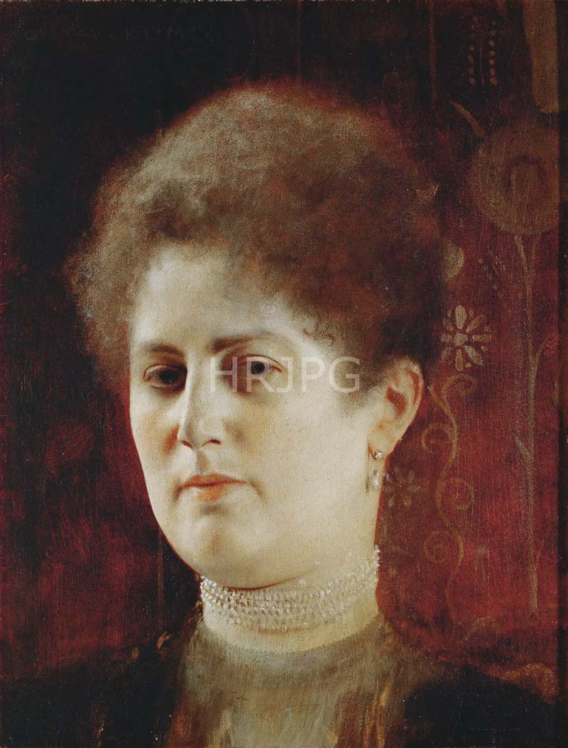 High Resolution: 800598-Portrait of Frau Heymann-Gustav Klimt-1894 download. | HRJPG.com