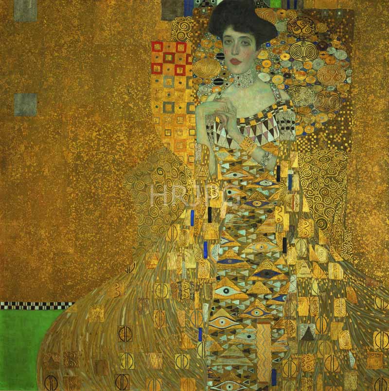 High Resolution: 800602-Portrait of Adele Bloch Bauer I-Gustav Klimt-1907 download. | HRJPG.com