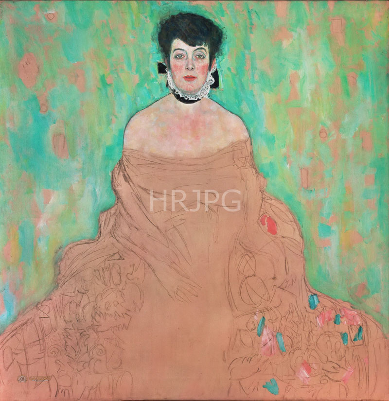High Resolution: 800613-Portrait of Amalie Zuckerkandl-Gustav Klimt-1917 1918 download. | HRJPG.com