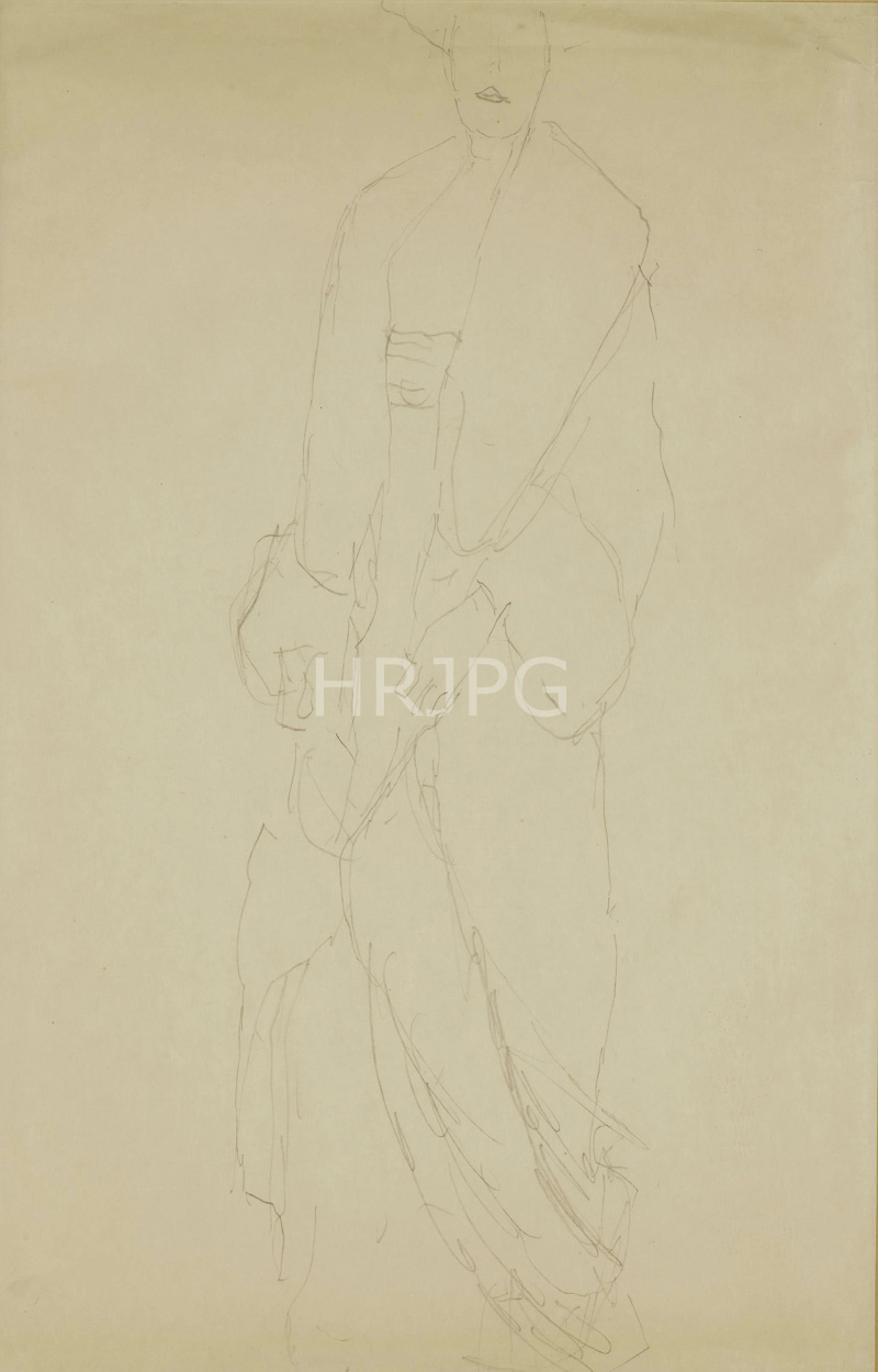 High Resolution: 800619-Study for the Portrait of Adele Bloch Bauer II-Gustav Klimt-c 1912 download. | HRJPG.com