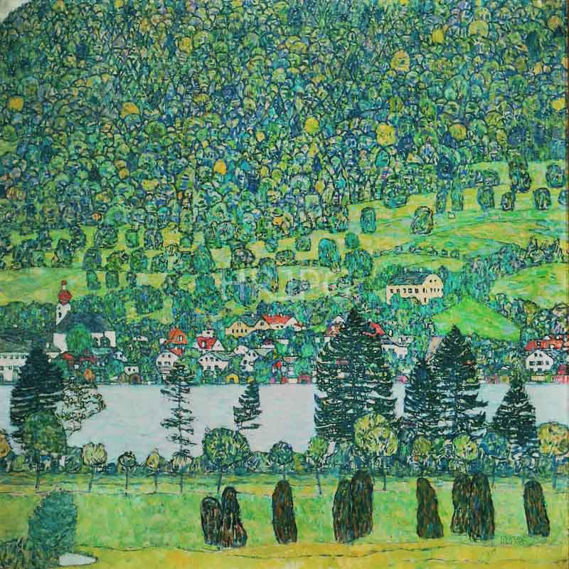 High Resolution: 800620-Forest Slope in Unterach on the Attersee-Gustav Klimt-1916 download. | HRJPG.com