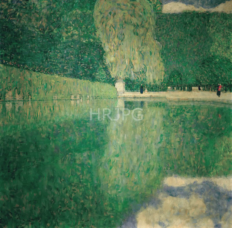 High Resolution: 800624-Upper Austrian Farmhouse-Gustav Klimt-1911 download. | HRJPG.com