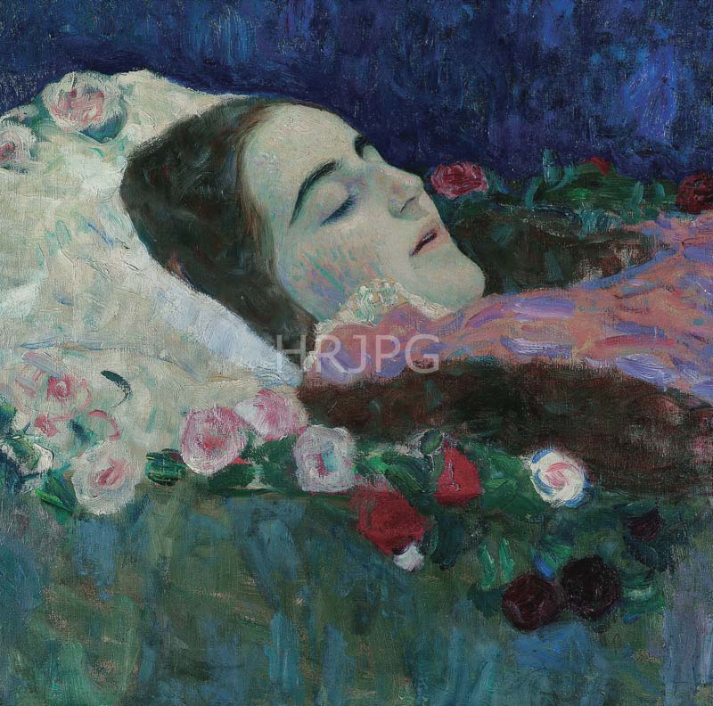 High Resolution: 800627-Lady with Fan-Gustav Klimt-1917 1918 download. | HRJPG.com