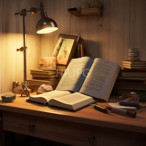 aged creamcolored pages rest beside polished timber in quiet contemplation and study