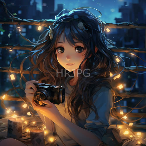 gleamdraped filaments of string lights cascade across balcony casting honeyed glow against deep obsidian backdrop