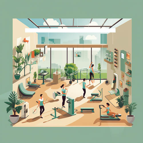 contemporary fitness sanctuary harmonizes highintensity training with serene urban landscape