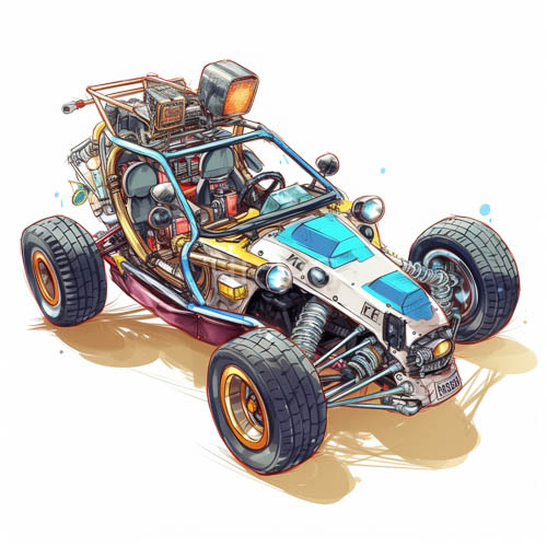 openwheel race cars come to life through intricate artistry highlighting mechanical heart
