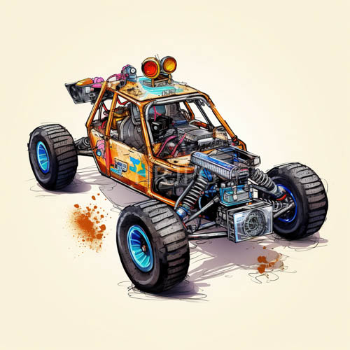 High Resolution: Orange bodywork defines highoctane rally machine with graffitistyle motifs download. | HRJPG.com