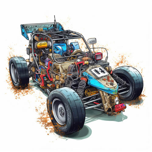 engineering precision meets artistry in openwheel racing machine rendering