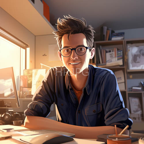 High Resolution: Afternoon sunlight illuminates the intentional details of a composition workspace download. | HRJPG.com