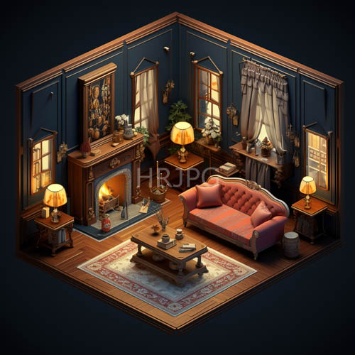 cerulean walls establish refined sophistication in victorianinspired living space with ornate wood trim