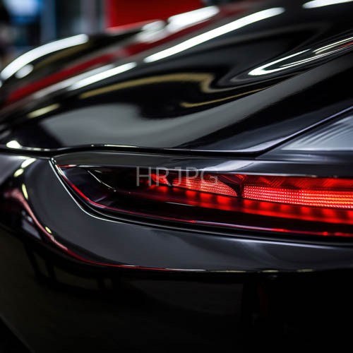 midnighthued industrial precision automotive with crystalline taillight assembly