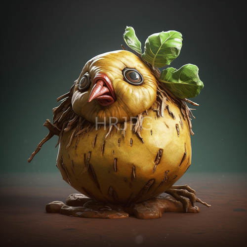 High Resolution: Self-Aware Avian Emergence from Starchy Earthy Organic Formations in Whimsical Settings download. | HRJPG.com