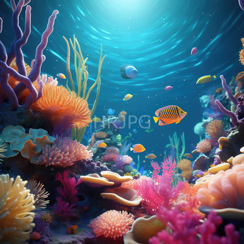 underwater metropolis unfolds in rhythmic shimmering dance across expanse
