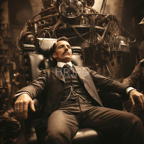 exposed structure innovation meets tailoring precision in vintage machinery surrounds