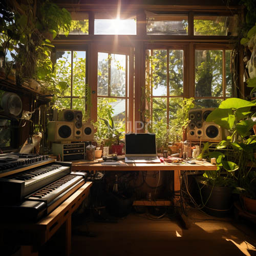 light infuses workspace where nature meets technology sanctuary