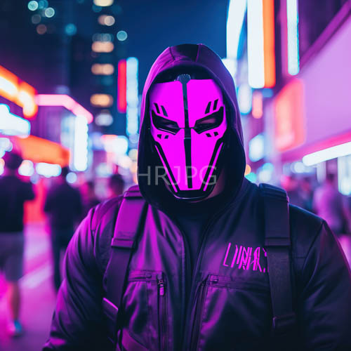 thoroughfare bound tension meets futuristic aesthetic in neonlit metropolis