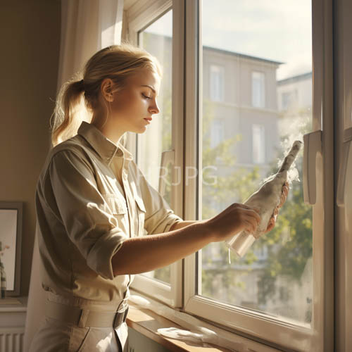morning illumination cascades through a clear pane bathing the in a tranquil ethereal glow